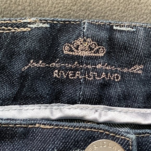 River Island Womens Blue Denim Jeans Medium Wash US Size 10 - Picture 5 of 11